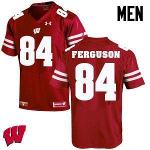 Men's Wisconsin Badgers NCAA #84 Jake Ferguson Red Authentic Under Armour Stitched College Football Jersey JI31L62HL